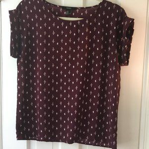 Forever 21 Maroon Blouse